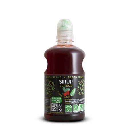 Sirup Jahoda se stévií