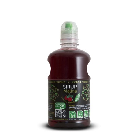 650 g Sirup s příchutí malin a stévií