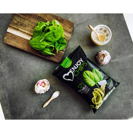 Chips ENJOY - špenát a česnek