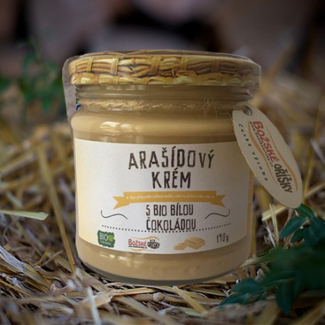 190 g Arašídový krém s bílou čokoládou