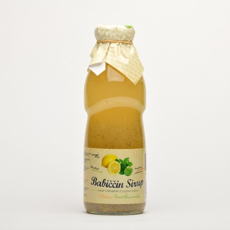 500 ml Babiččin sirup Citrón, limetka a máta