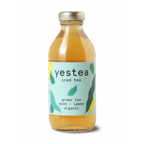330 ml YESTEA - BIO Zelený ledový čaj máta - citron