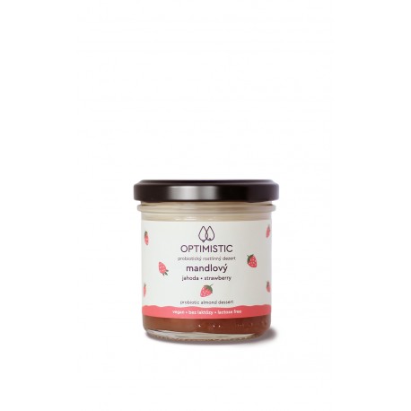 125 g OPTIMISTIC - Jahoda probiotický mandlový dezert