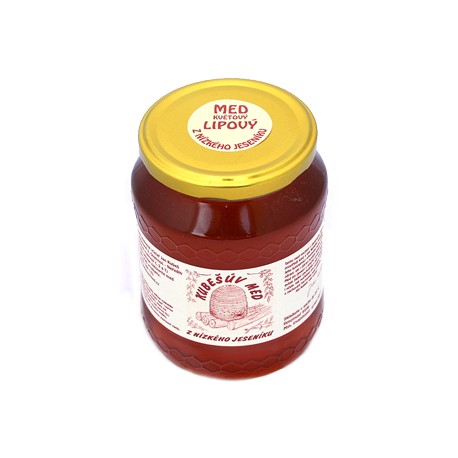 Kubešův med květový lipový z rodinné včelařské farmy 480 g