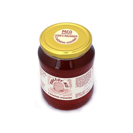 Kubešův med květový lesní s maliníkem z rodinné včelařské farmy 750 g